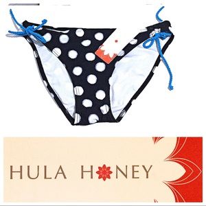NWT - Hula Honey polka dot bikini bottom (M) NWT